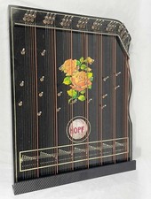 CITTRA ZITHER or HARPELEIK 64 STRING 7 CHORD  ZITHER by HOPF CHORD HARP autoharp