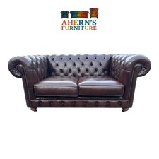 Brown Leather Chesterfield 2