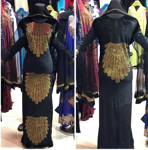 Latest design velvet abaya - latest,