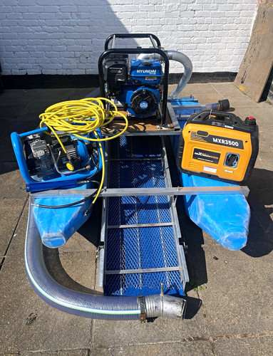 Gold suction dredge - gold,