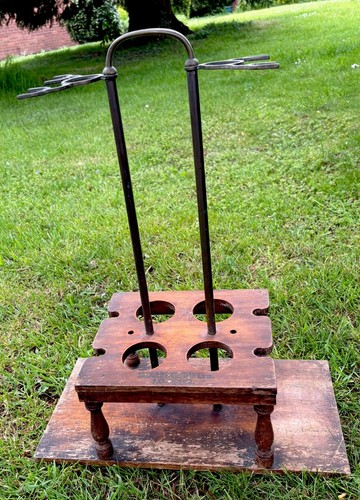 Vintage croquet carrier stand - croquet,