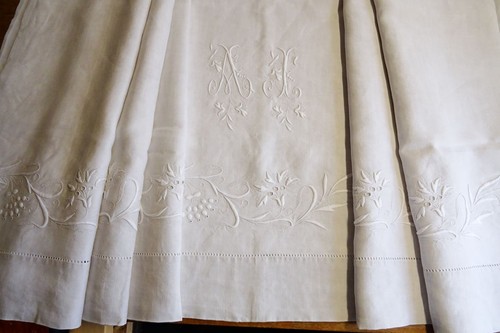 French linen sheet with - linen,