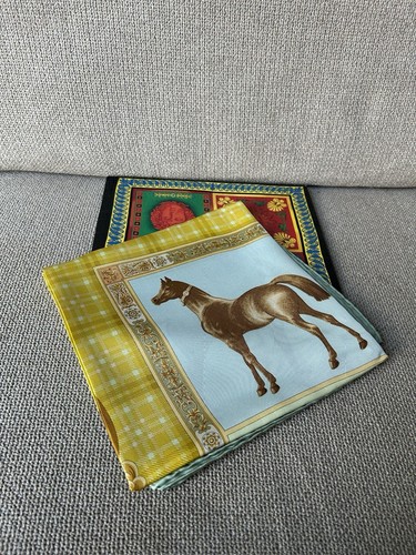 Versace silk horses scarf - versace,
