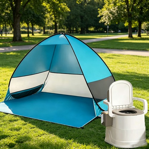 Portable toilet and privacy - toilet,