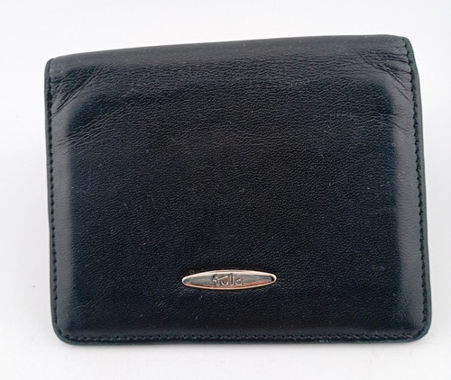 Tula black leather fold - fold, over