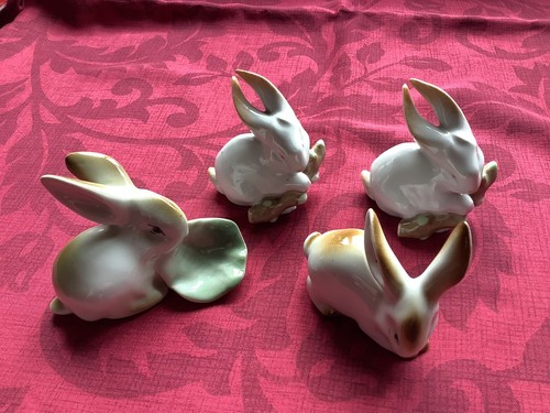 Four vintage zsolnay porcelain - four,