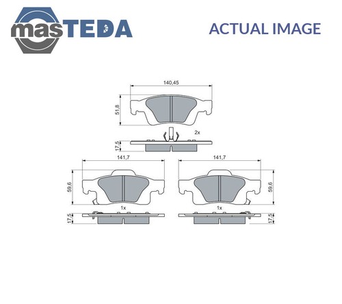 986 460 081 brake pads - 460,
