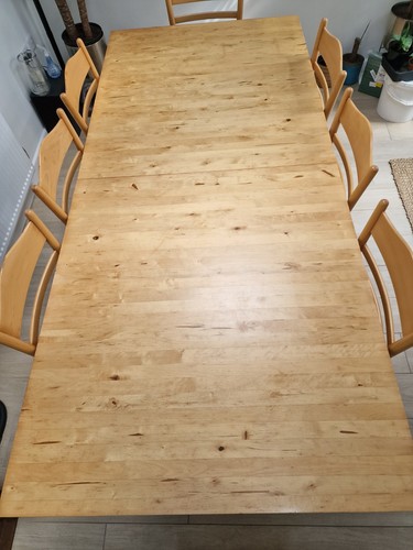 Extendable ikea maple - maple, dining