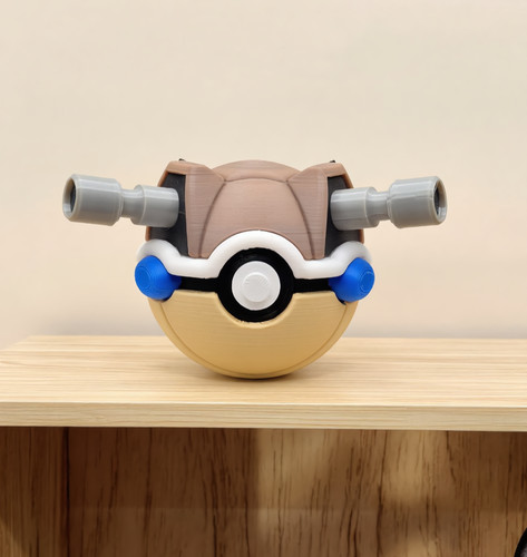 Blastoise pokeball printed - pokeball, 3d