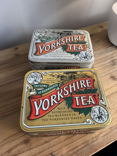 Vintage yorkshire tea tin - vintage,