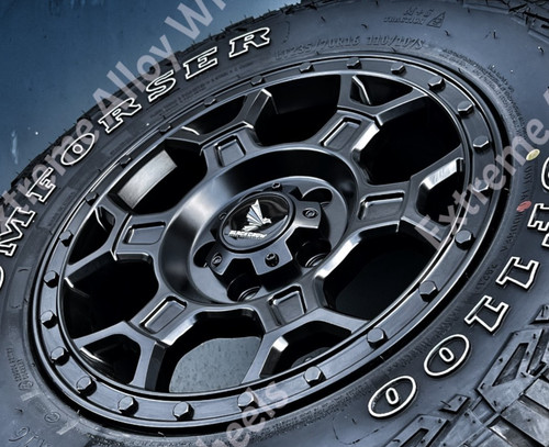 Black at2 alloy wheels - 16",