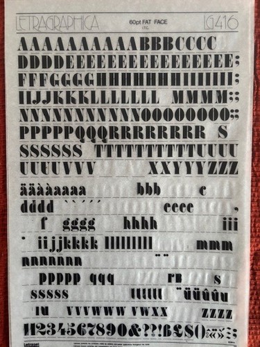 Letraset instant lettering - 4,