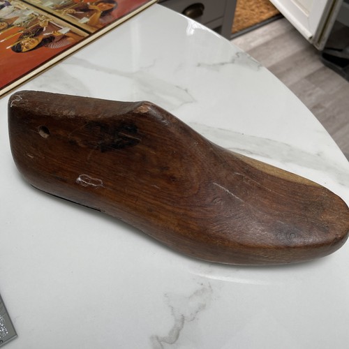 Vintage treated wooden - -, shoe