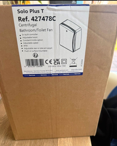 Vent axia solo plus - plus, t