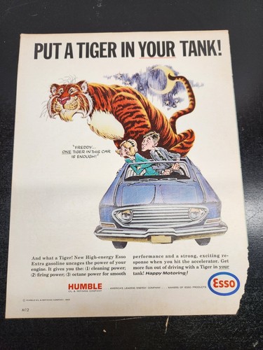 Esso magazine put tiger - esso,