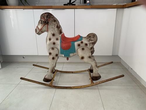 Rocking horse vintage 1950s - horse,