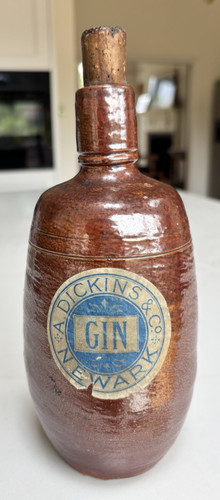 Salt glazed stoneware - salt, bottle