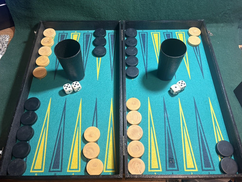 Vintage traditional backgammon - traditional,