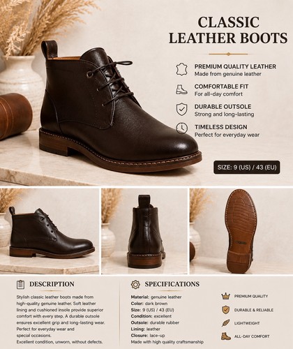 Men leather cowboy boots - cowboy,
