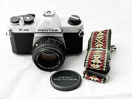 Pentax k1000 35mm film - film, camera