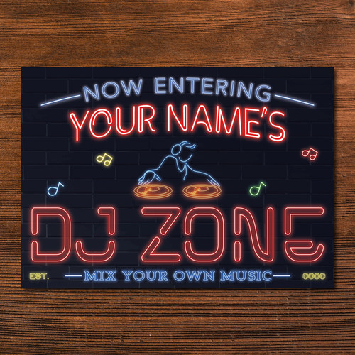 Personalised neon music - neon,