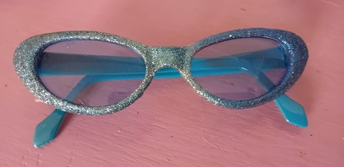50s 60s sunglasses - 50s, blue