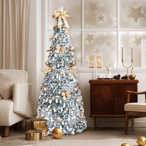 6ft pre lit - lit, tree