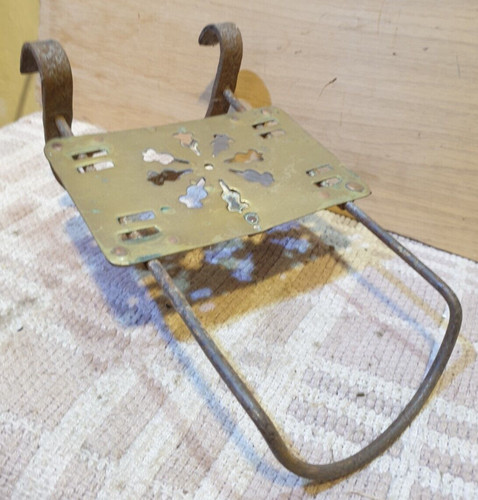 Vintage brass hanging fireside - vintage,
