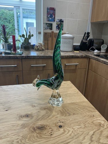 Murano glass pheasant - murano, 13”