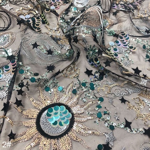 Boho sun star moon sequin - star,