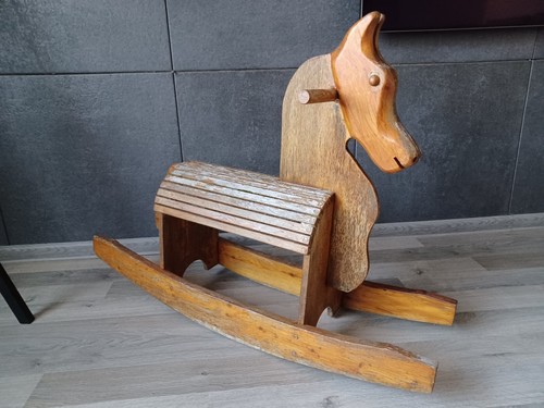 Vintage large wooden - , rocking