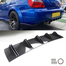 For Subaru Impreza WRX STI Car Rear Lip Bumper Spoiler Splitter Diffuser 10 Fins