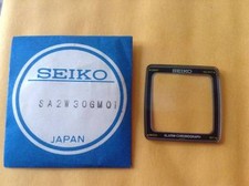 SA2W30GM01 GENUINE ORIGINAL CRYSTAL BLACK DISC GLASS SEIKO JAMES BOND G757-4020