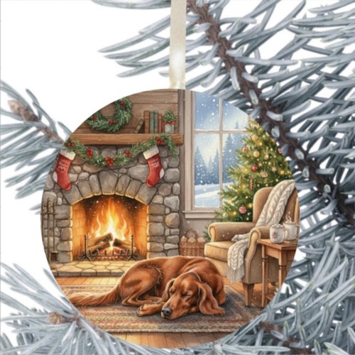 Red setter dog - red,
