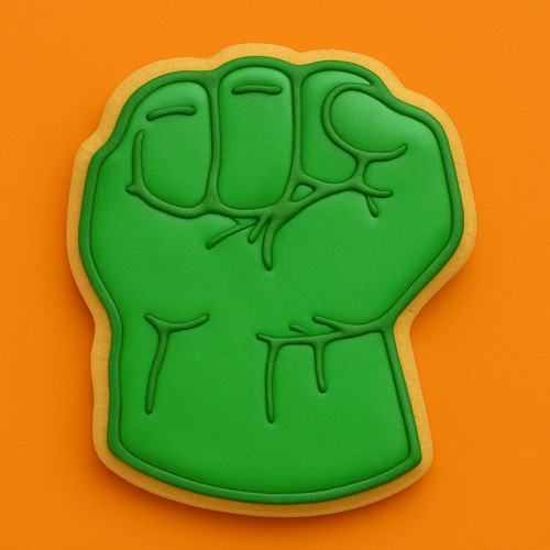 10cm hulk smash hands cookie - hulk,