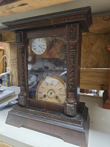 Antique junghans clock case - clock,