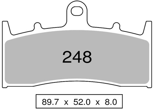 Pair front pads zcoo - front, mix