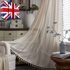 Crochet Lace Curtain Panels