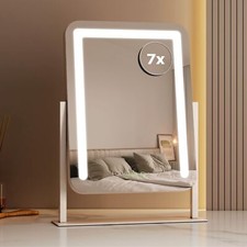 EMKE LED Vanity Make Up Mirror With Lights Stand Hollywood Dressing Table Mirror