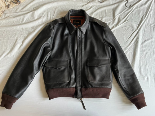 Real simons leather jacket - a2,