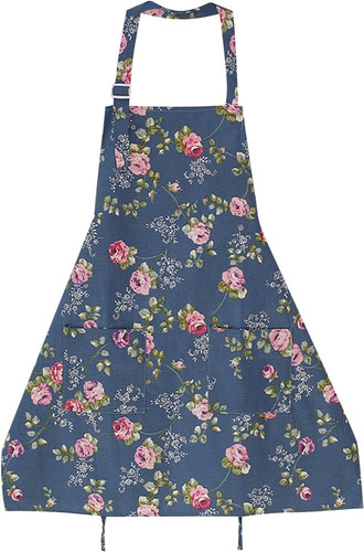 Vintage floral apron - 1, pc