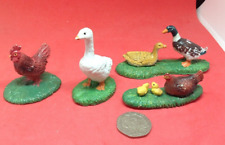 Farm yard plastic model birds