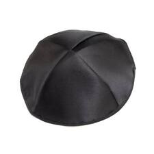 Simple Black Satin Yarmulke Kippah Jewish Kippa Hat Cupples Israel 20 cm Israel