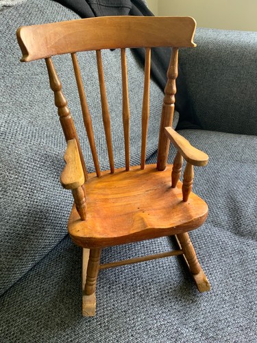 Vintage mini wooden rocking - mini,