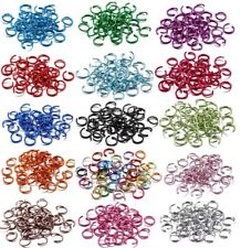 Jump Rings 6-10mm Colourful Metal Jewelry Findings Open Single Jewellery Split
