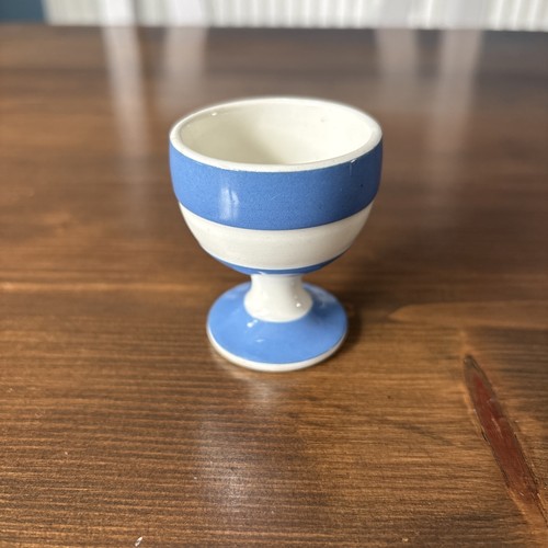Green cornishware footed - t,