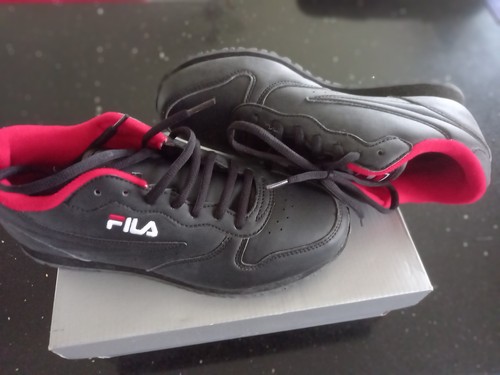 Fila black red trainers - fila, black/red
