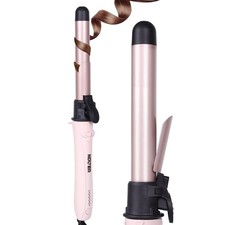NDLTER Automatic Rotating Curling Iron with Clamp, 5 Heat Settings Hair Curler
