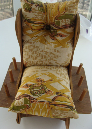 Vtg wood rocking chair - vtg,