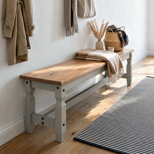 Corona bench grey - corona, wax